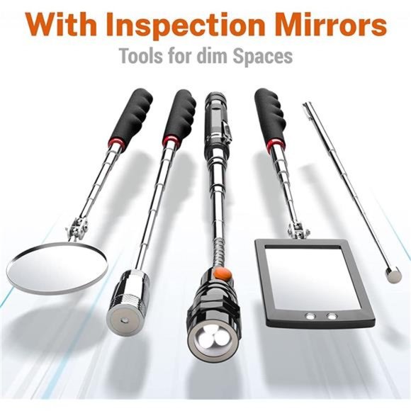 Magnetic Pickup Tool Kit with 1 & 15 lb Magnet Stick - Picture 4 of 7